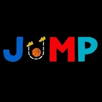 the word jump is shown on a black background